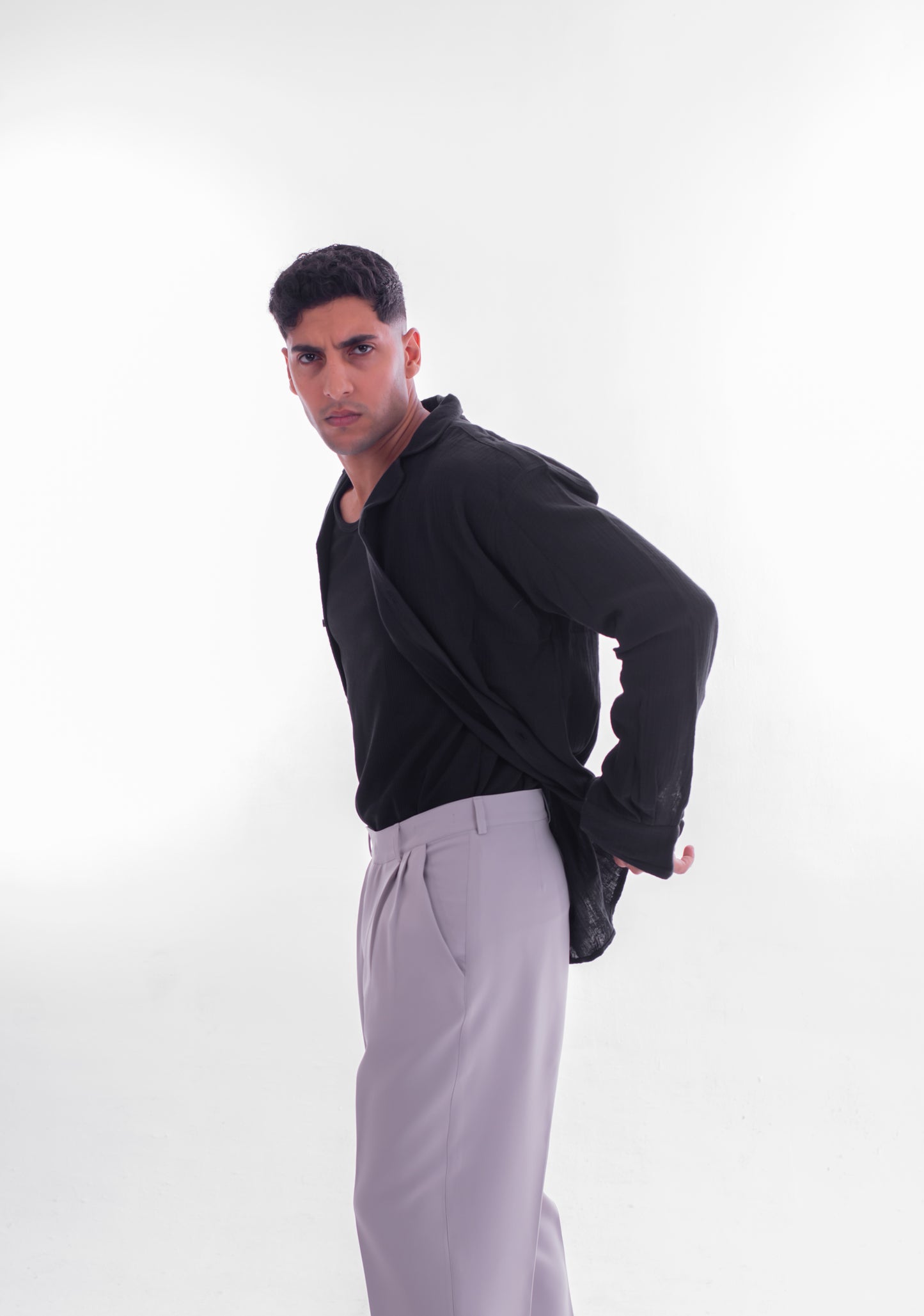 LOOSE FIT TAILORED TROUSERS