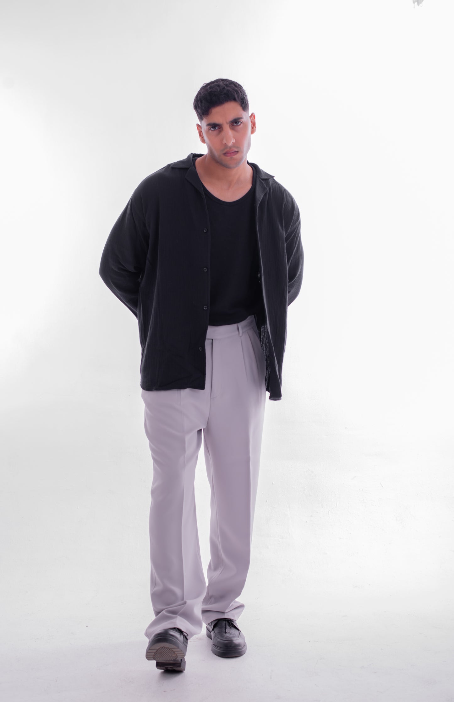 LOOSE FIT TAILORED TROUSERS