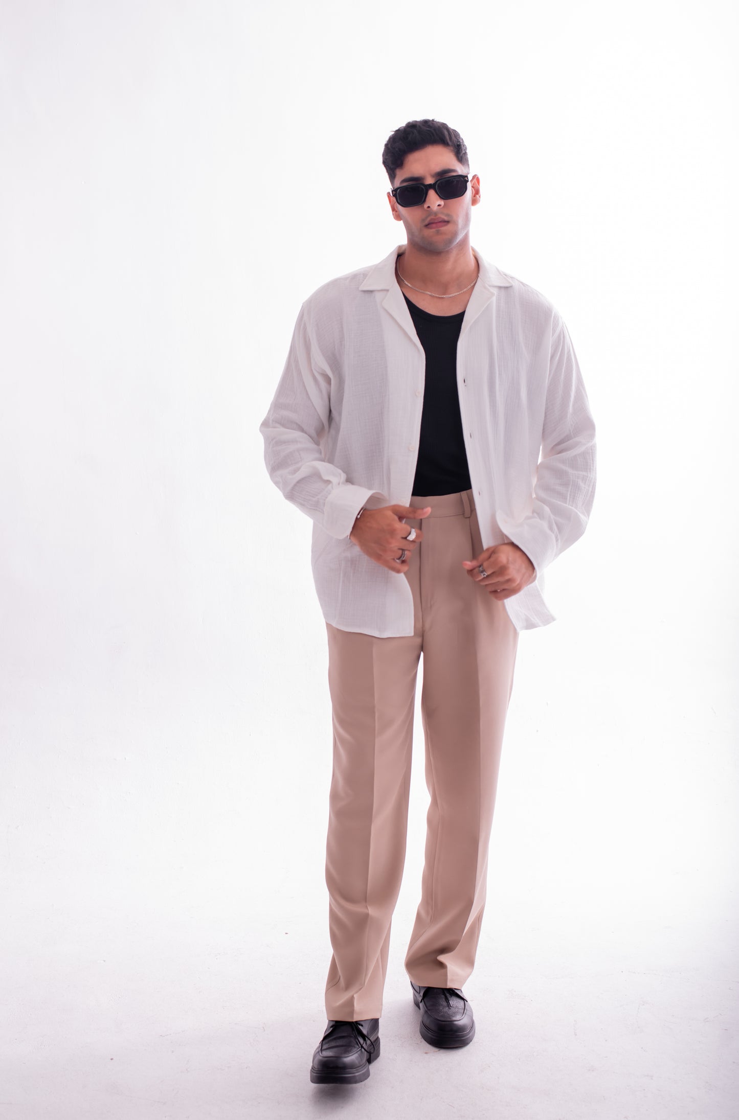 LOOSE FIT TAILORED TROUSERS
