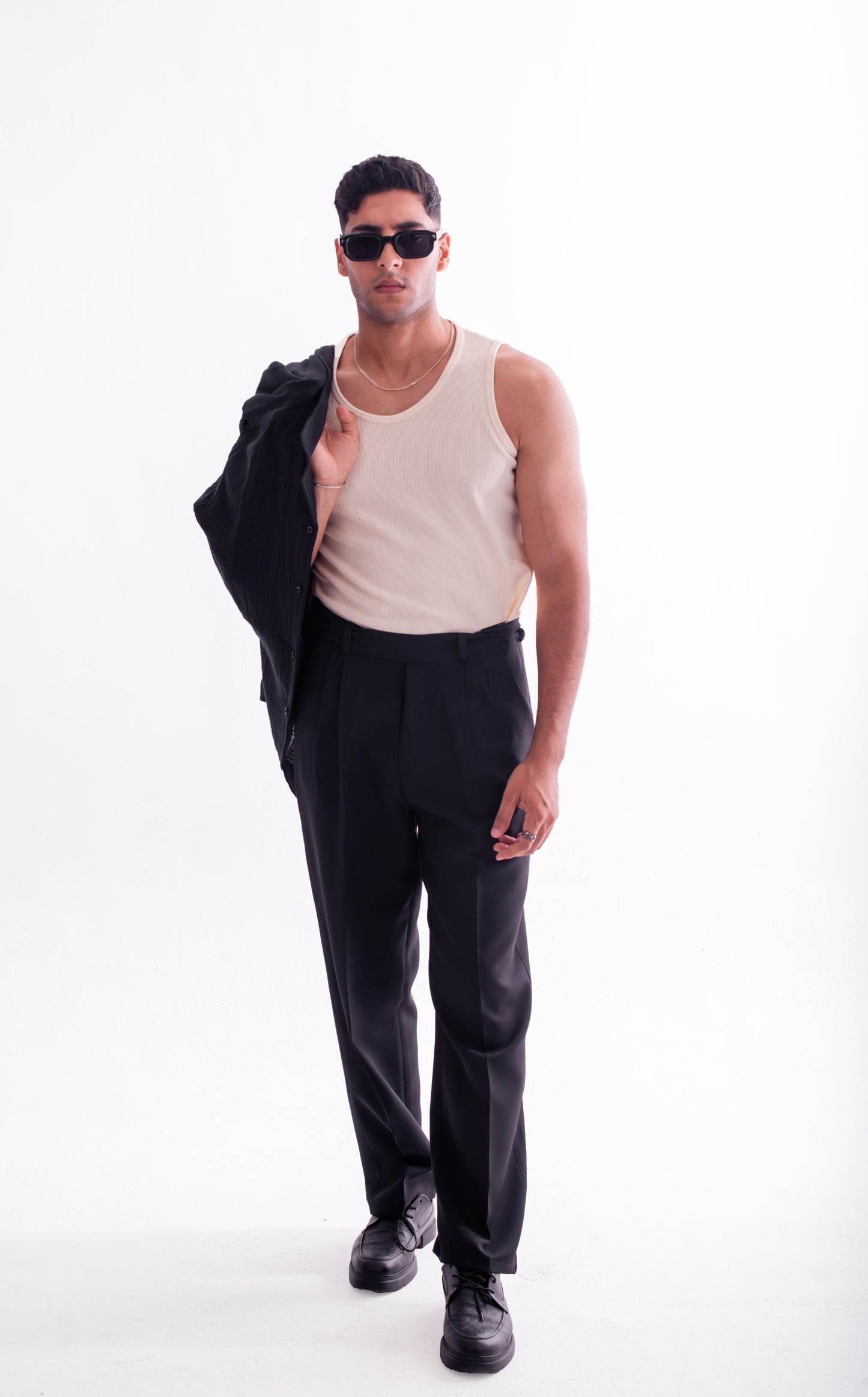 LOOSE FIT TAILORED TROUSERS