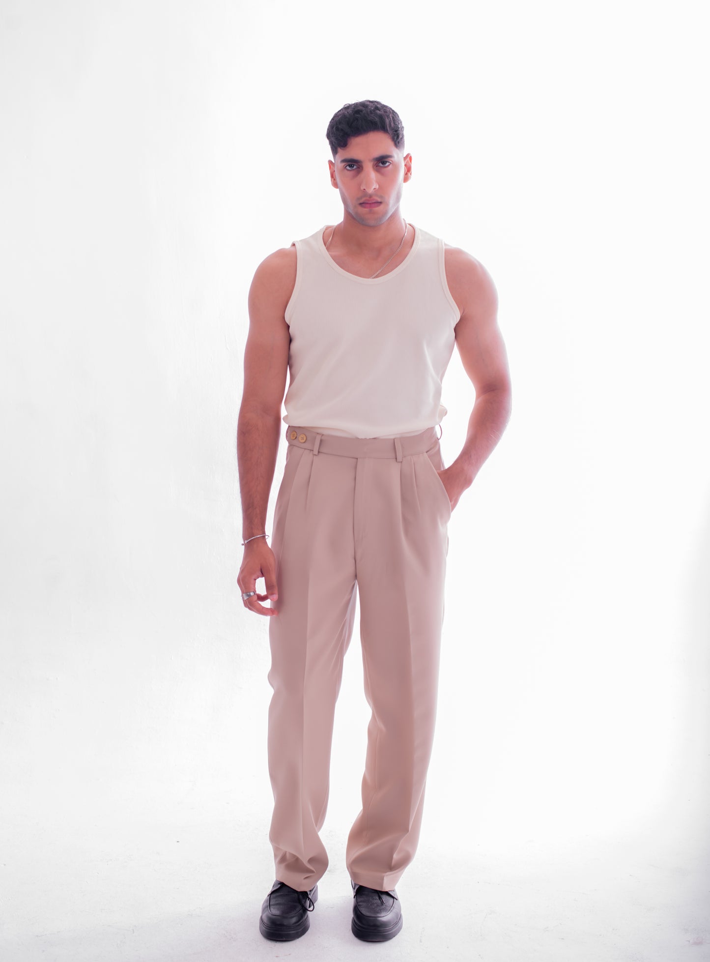 LOOSE FIT TAILORED TROUSERS